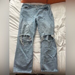 Abercrombie Ultra High Rise 90’s Straight Jean